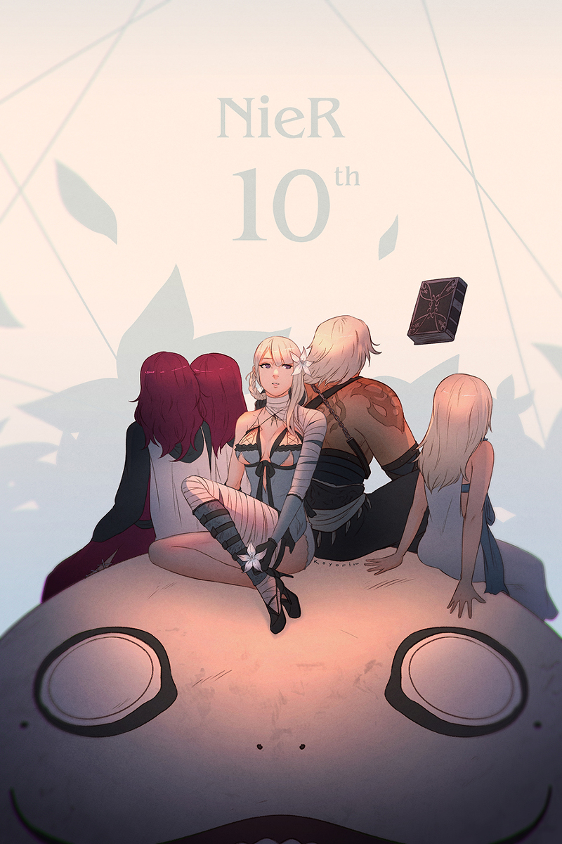 This is a pixiv picture whose title is NieR 10th Anniversary.