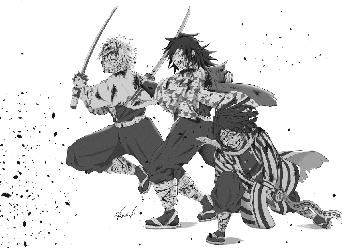 This is a pixiv picture whose title is 21歳組.