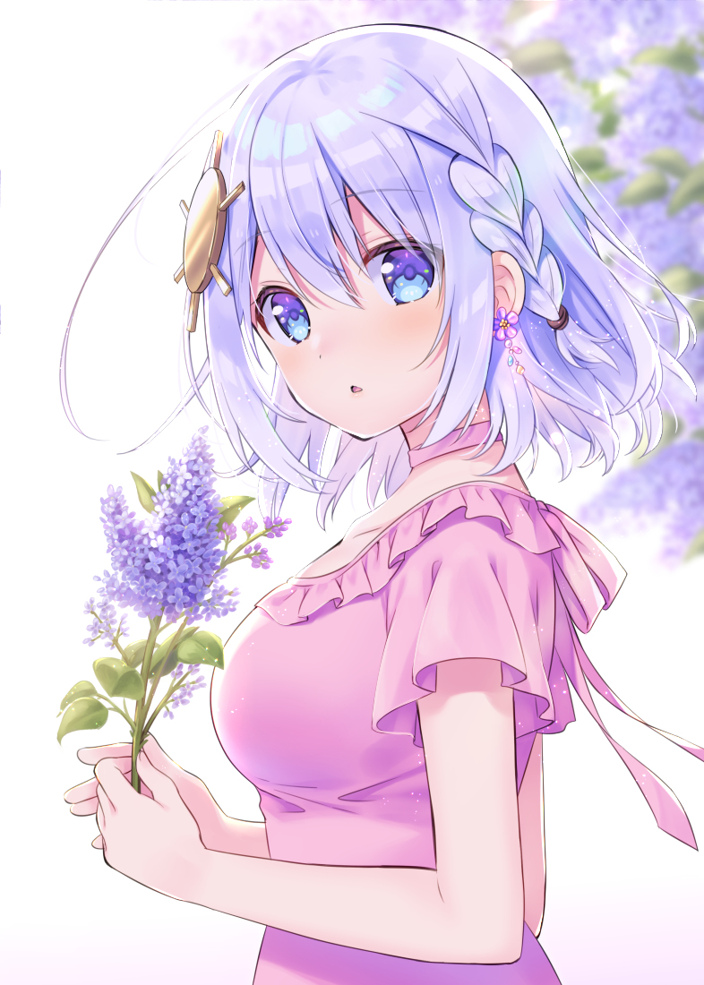 This is a pixiv picture whose title is ライラックのはな.
