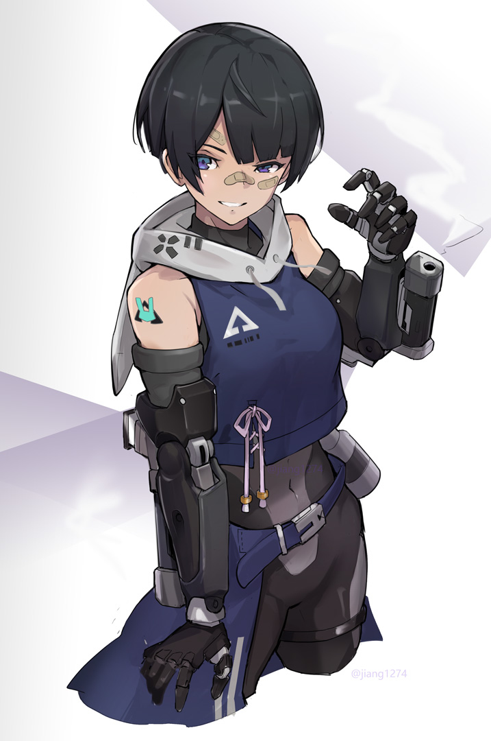 This is a pixiv picture whose title is handgun_.
