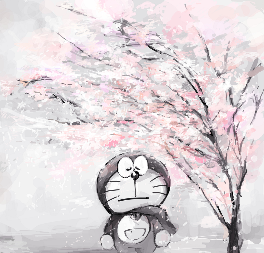 This is a pixiv picture whose title is 雪桜.