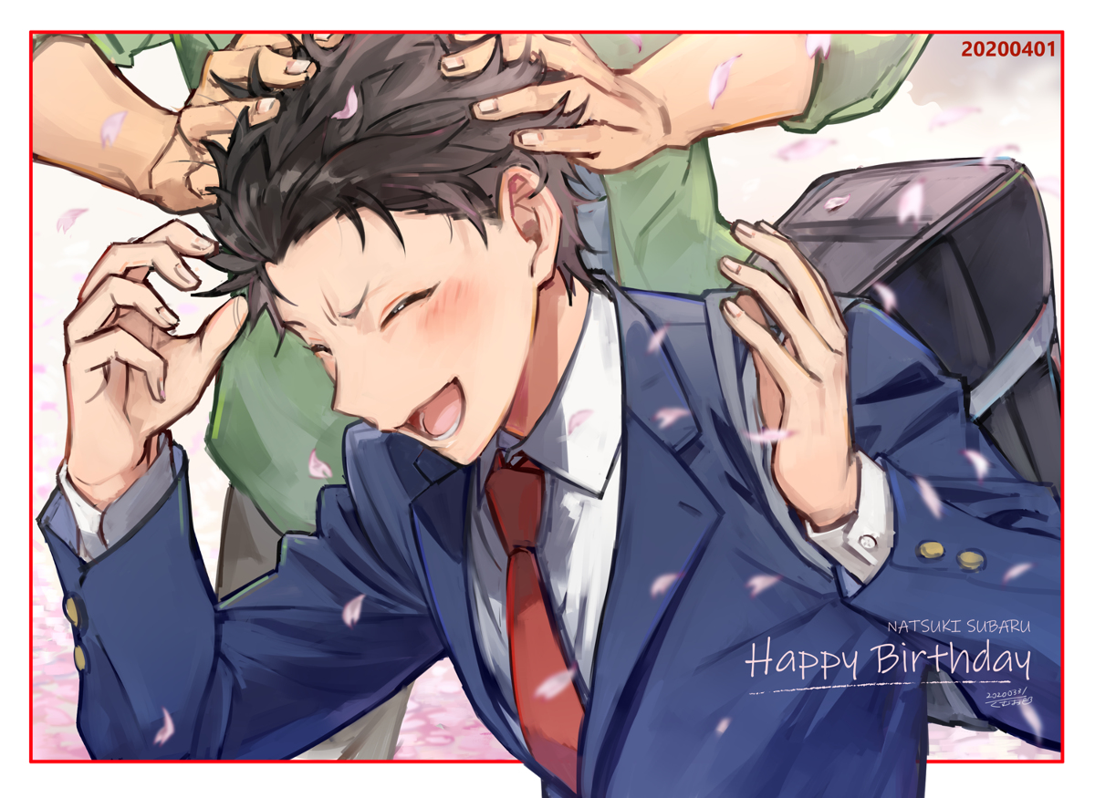 This is a pixiv picture whose title is ナツキ・スバル誕生日2020.