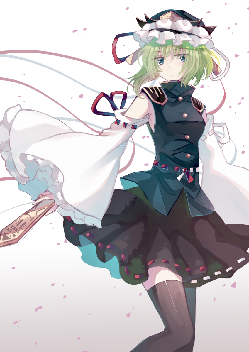 This is a pixiv picture whose title is 六十年目の東方裁判.