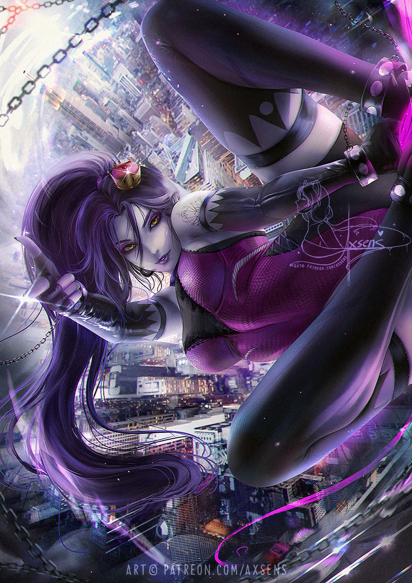 This is a pixiv picture whose title is Chompette Widowmaker.