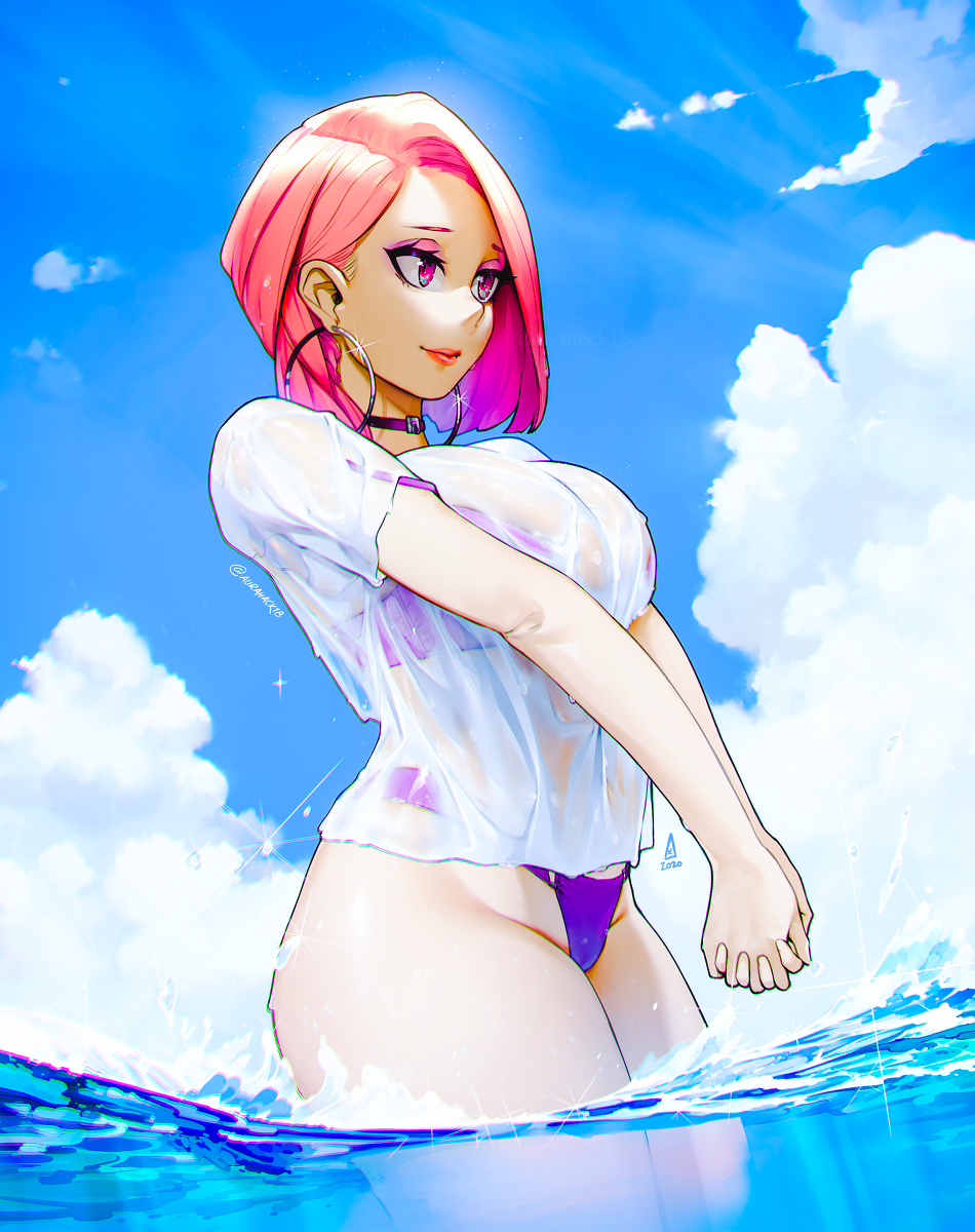 This is a pixiv picture whose title is 夏の感じ.