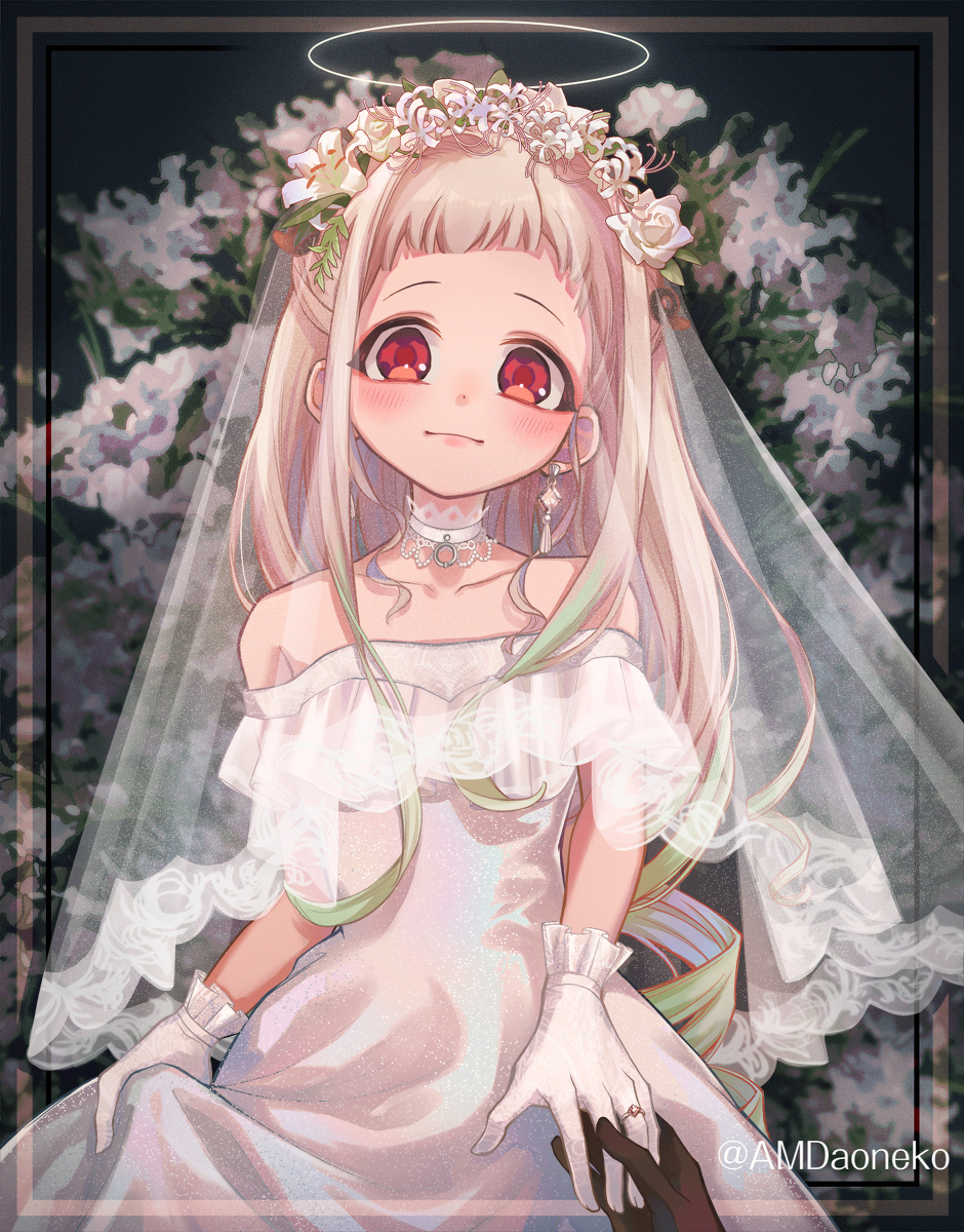 This is a pixiv picture whose title is 夜の結婚式.