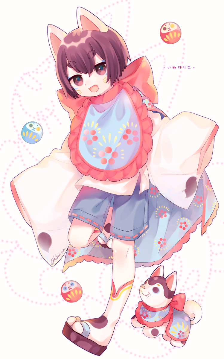 This is a pixiv picture whose title is 犬張子.