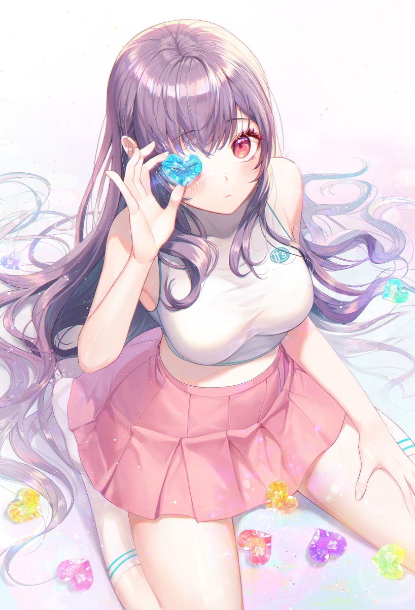 This is a pixiv picture whose title is 💙.
