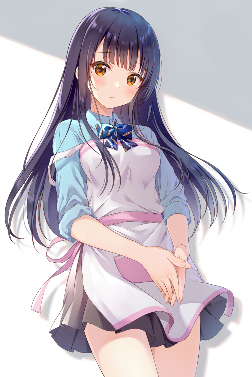 This is a pixiv picture whose title is 制服エプロン.