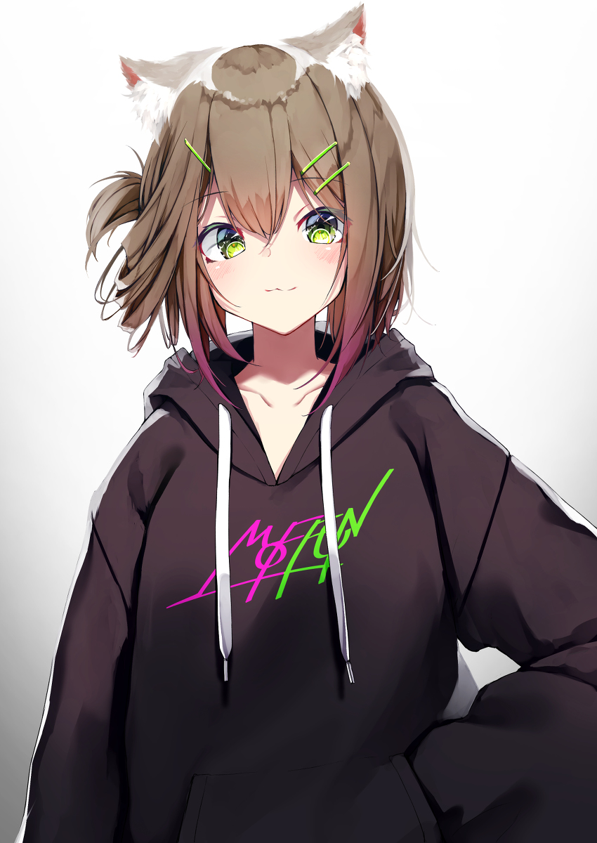 This is a pixiv picture whose title is MOFFUNパーカー.