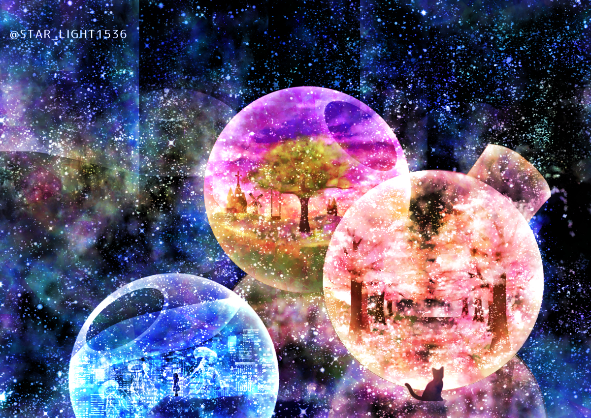 This is a pixiv picture whose title is 記憶テラリウム.