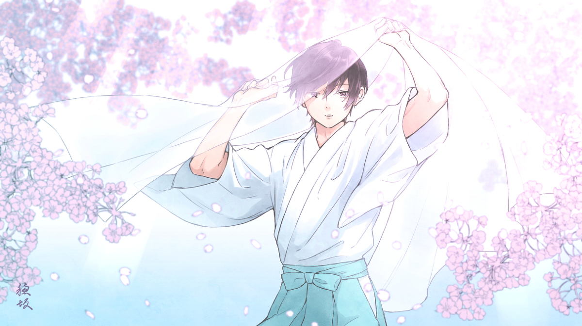 This is a pixiv picture whose title is 仇桜.