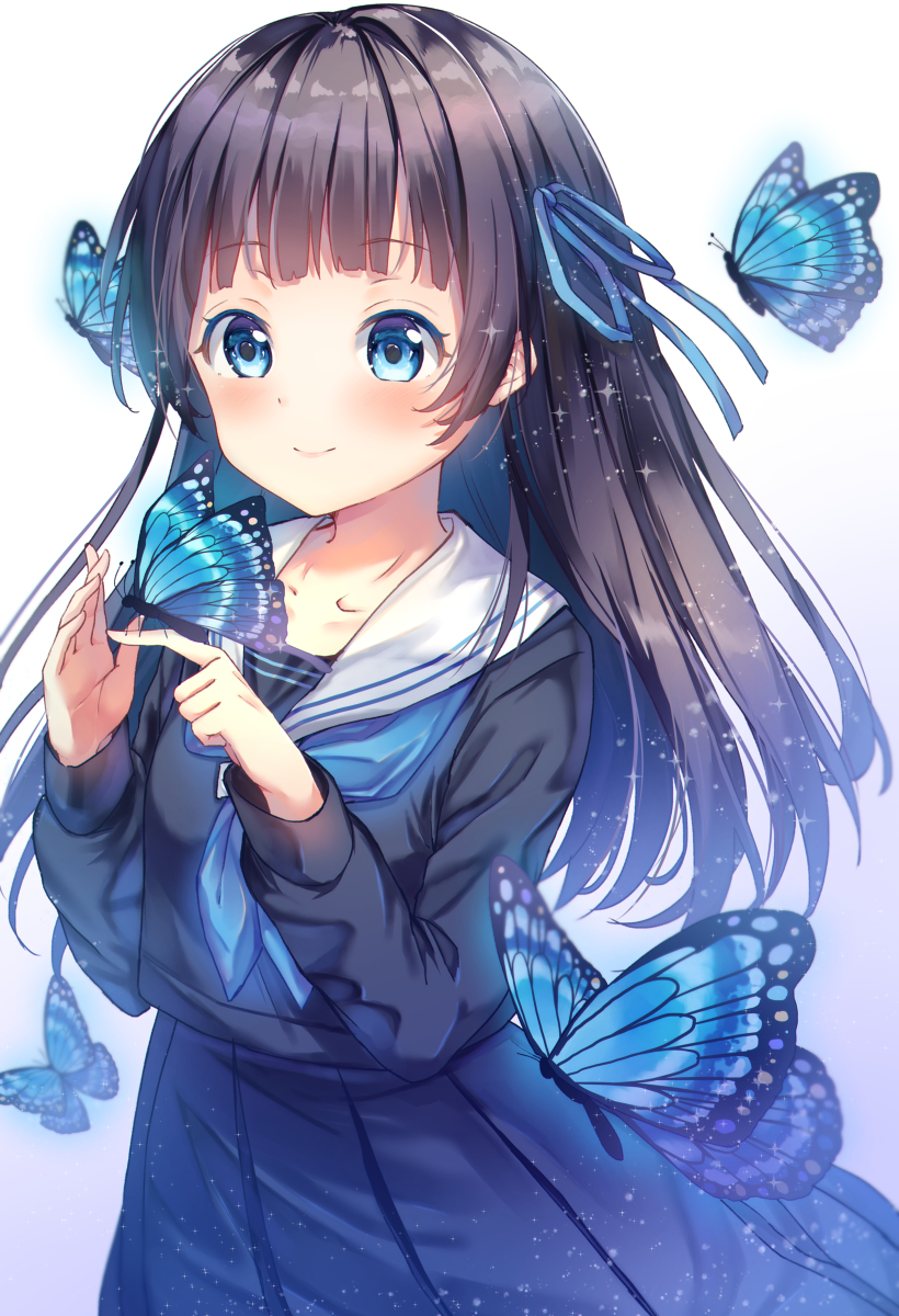 This is a pixiv picture whose title is 蝶.