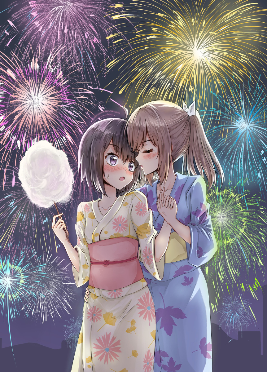 This is a pixiv picture whose title is キミがいる夏.