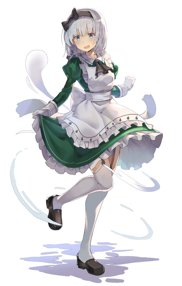 This is a pixiv picture whose title is メイド妖夢.
