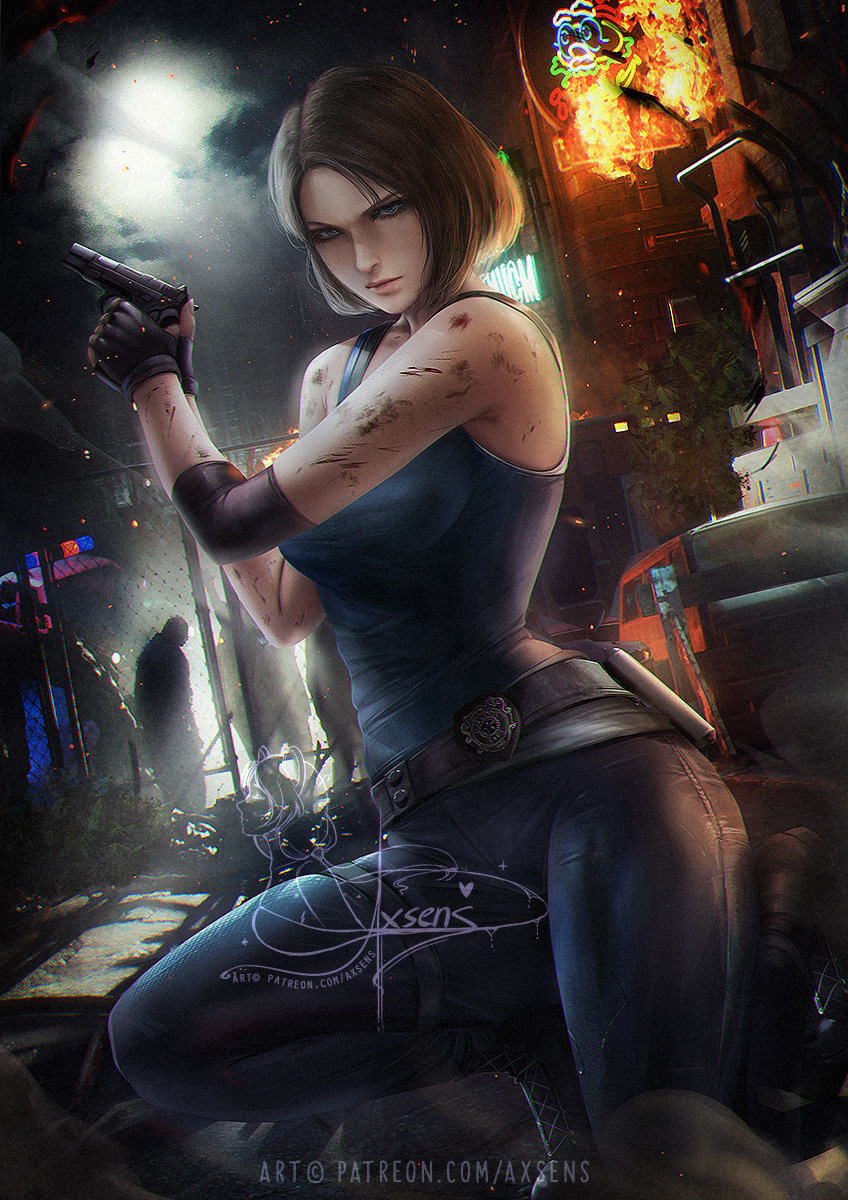 This is a pixiv picture whose title is ジル・バレンタイン / Jill Valentine.