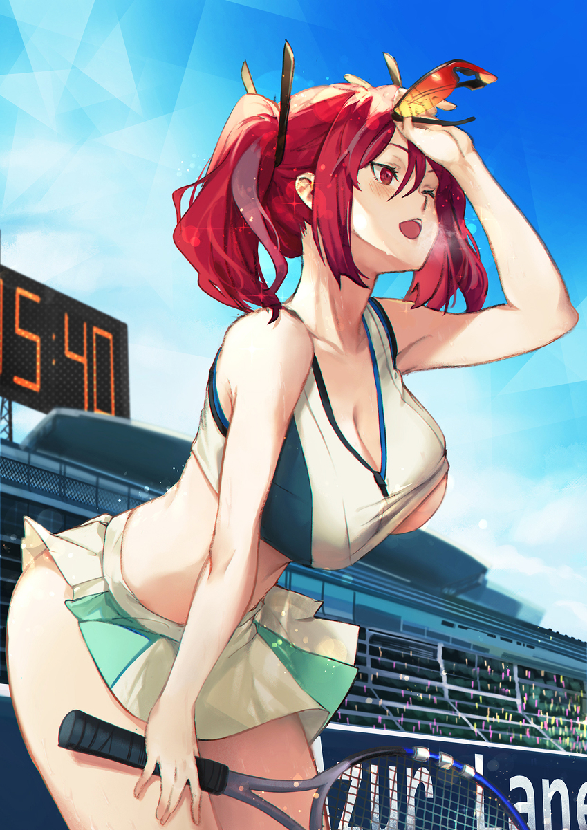 This is a pixiv picture whose title is 汗.