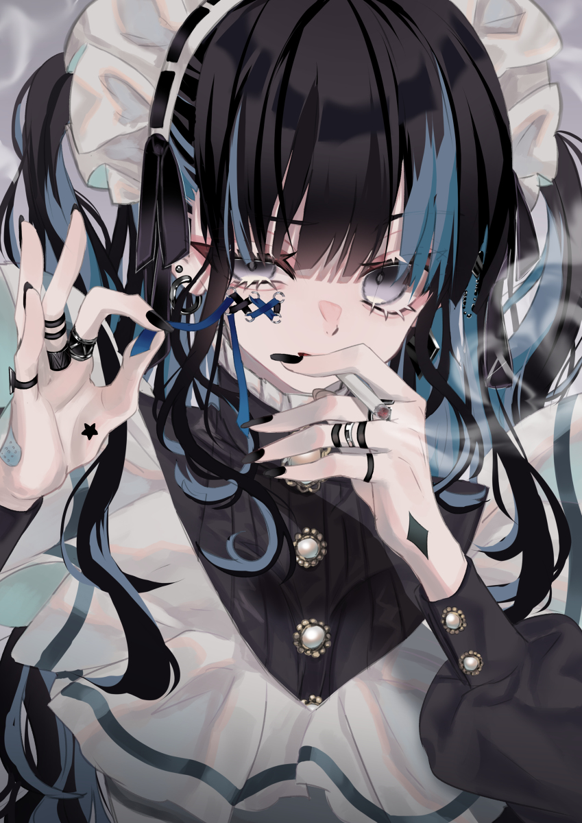 This is a pixiv picture whose title is メイド.