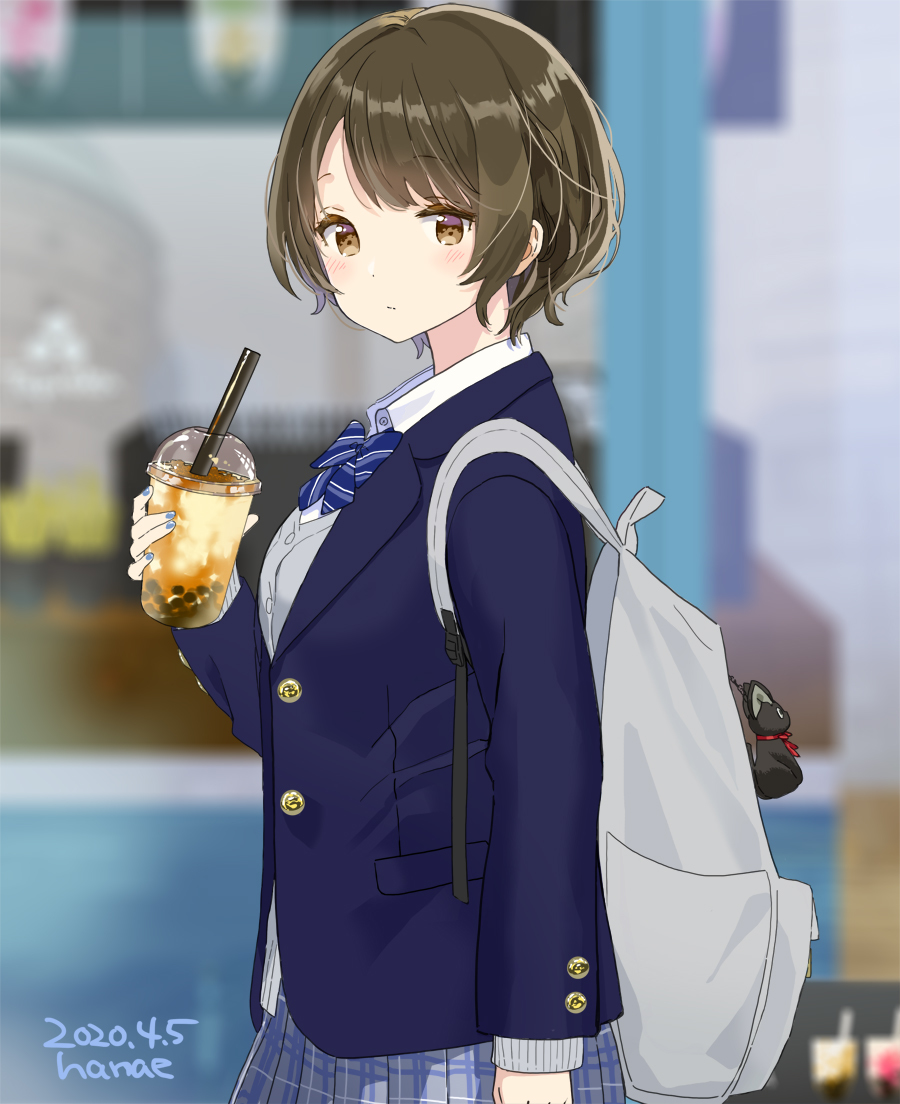 This is a pixiv picture whose title is タピオカデート.