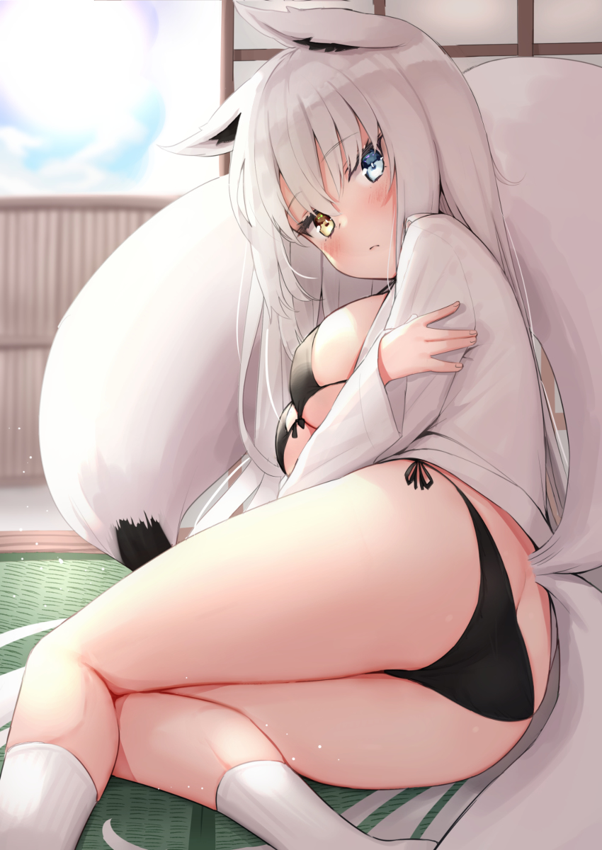 This is a pixiv picture whose title is 狐.