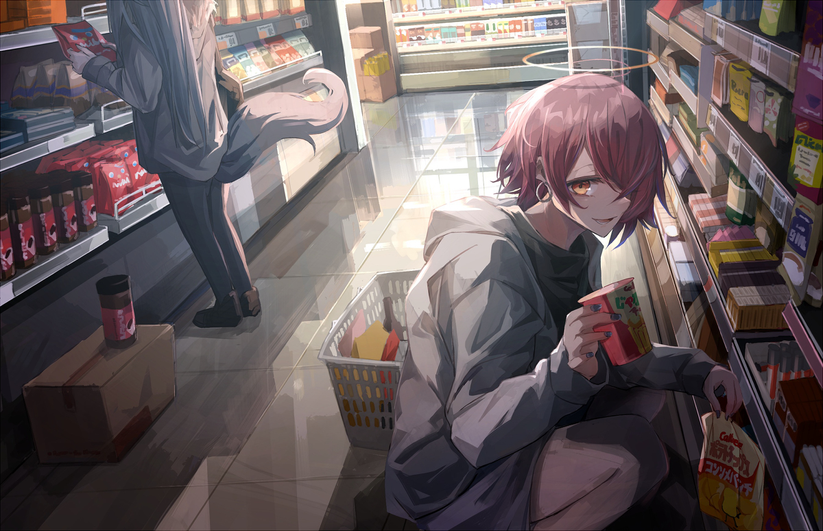 This is a pixiv picture whose title is snack.