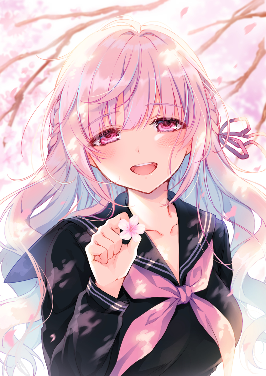 This is a pixiv picture whose title is 🌸.