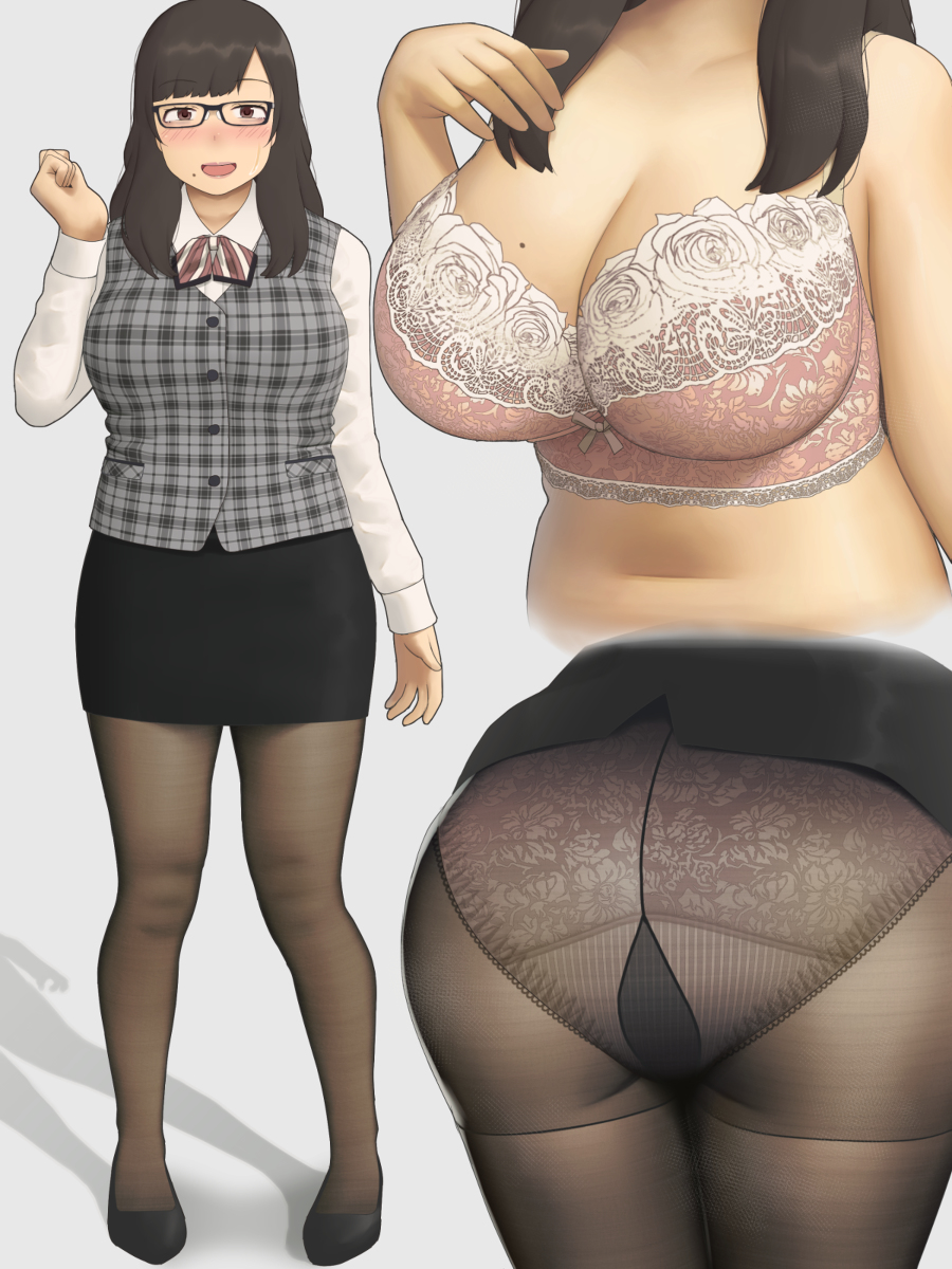 This is a pixiv picture whose title is OLお姉さん下着.