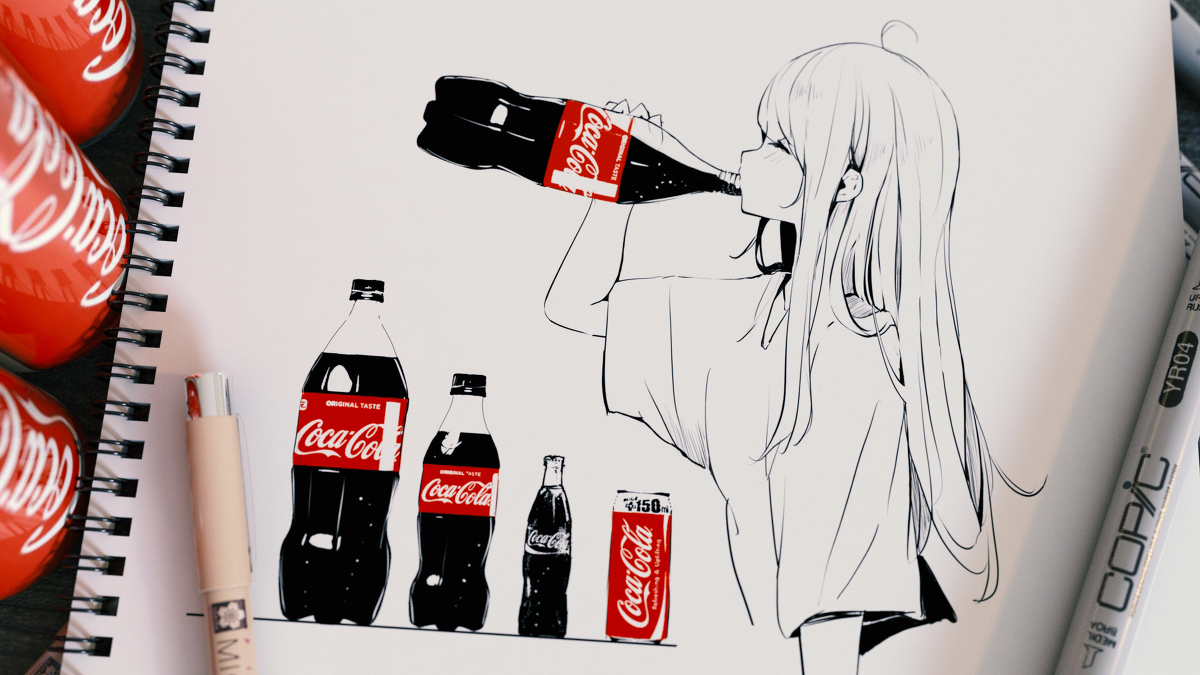 This is a pixiv picture whose title is コーラ.