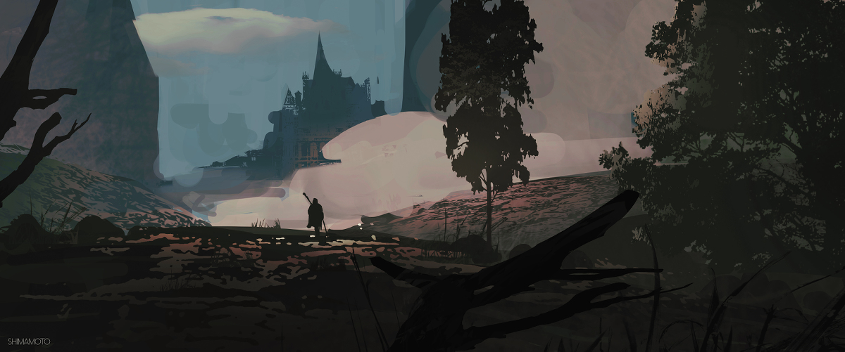 This is a pixiv picture whose title is 城.