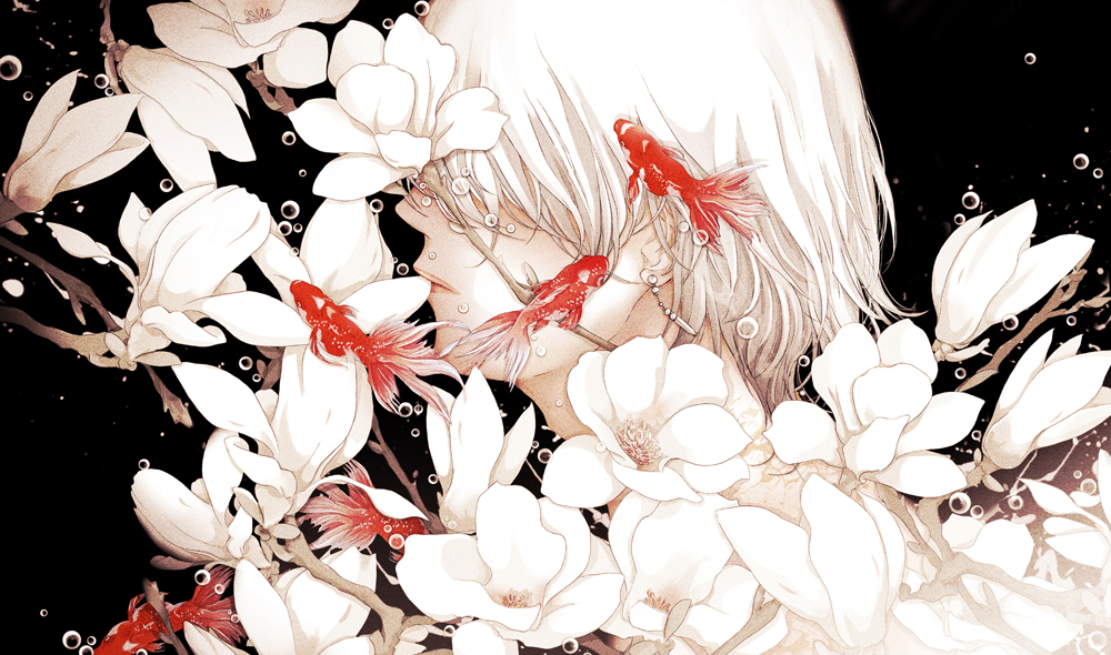 This is a pixiv picture whose title is 花姿.