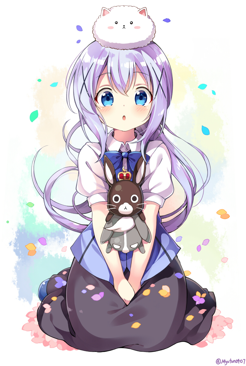 This is a pixiv picture whose title is ごちうさ3期おめでとう!のチノちゃん.