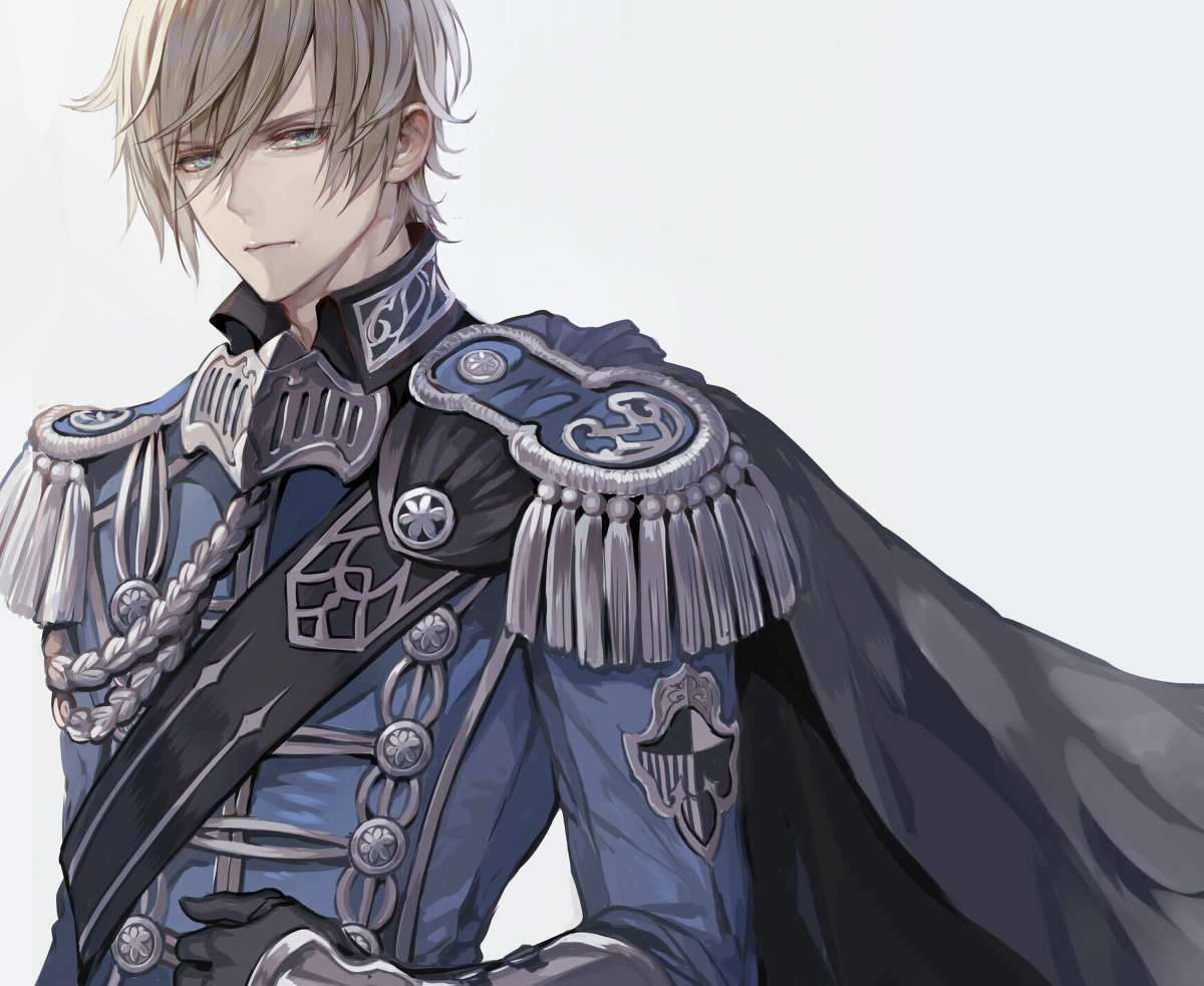 This is a pixiv picture whose title is 青の騎士.