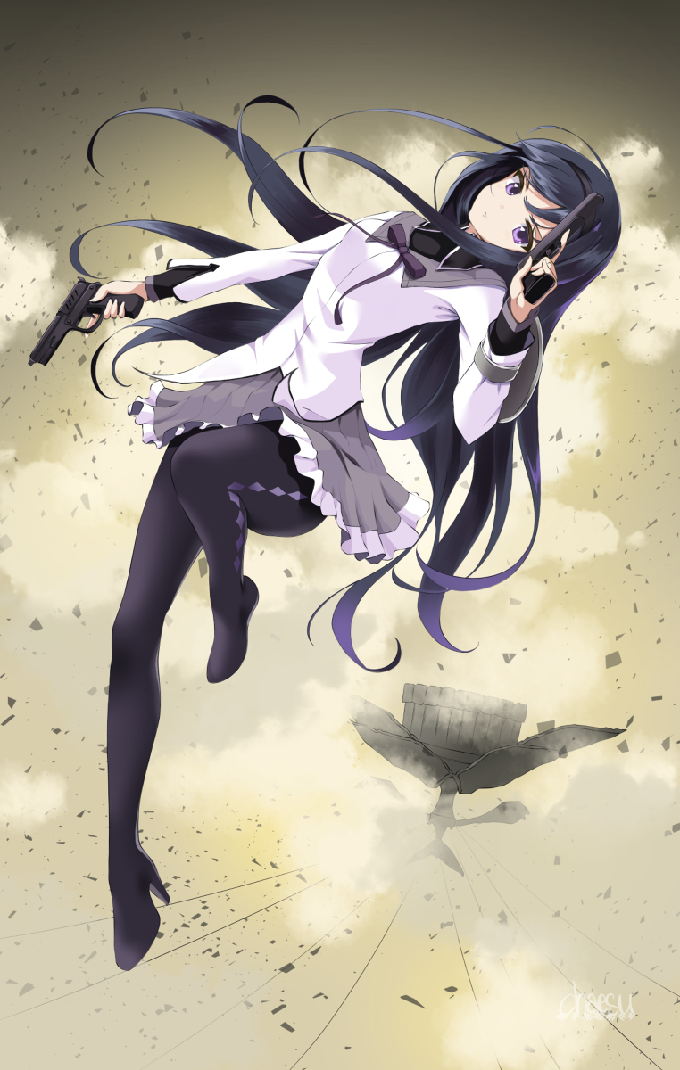 This is a pixiv picture whose title is Akemi Homura.