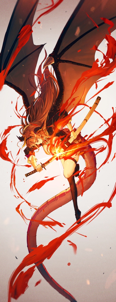 This is a pixiv picture whose title is 一太刀.