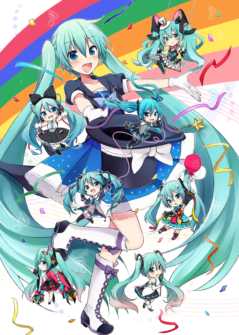 This is a pixiv picture whose title is とびきりのマジカルミライ！.