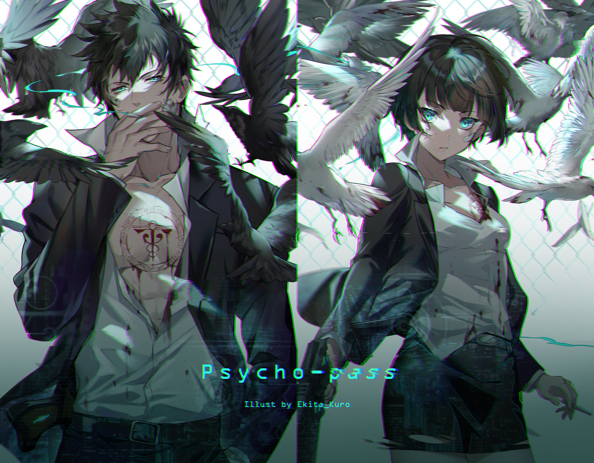 This is a pixiv picture whose title is PSYCHO-PASS.