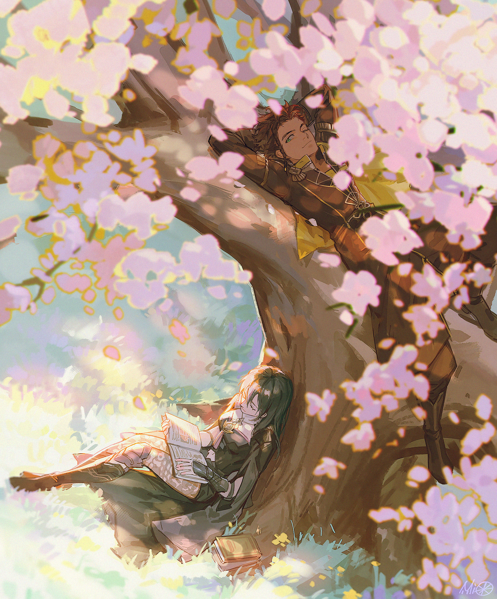 This is a pixiv picture whose title is 午休时间.
