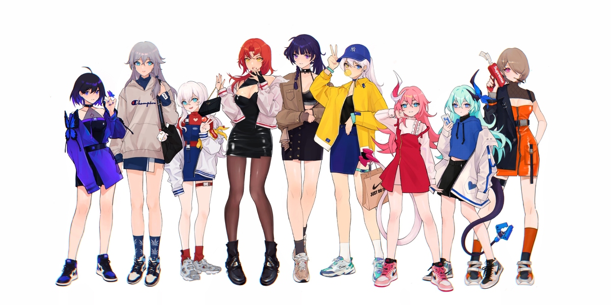 This is a pixiv picture whose title is 休伯利安时装周.