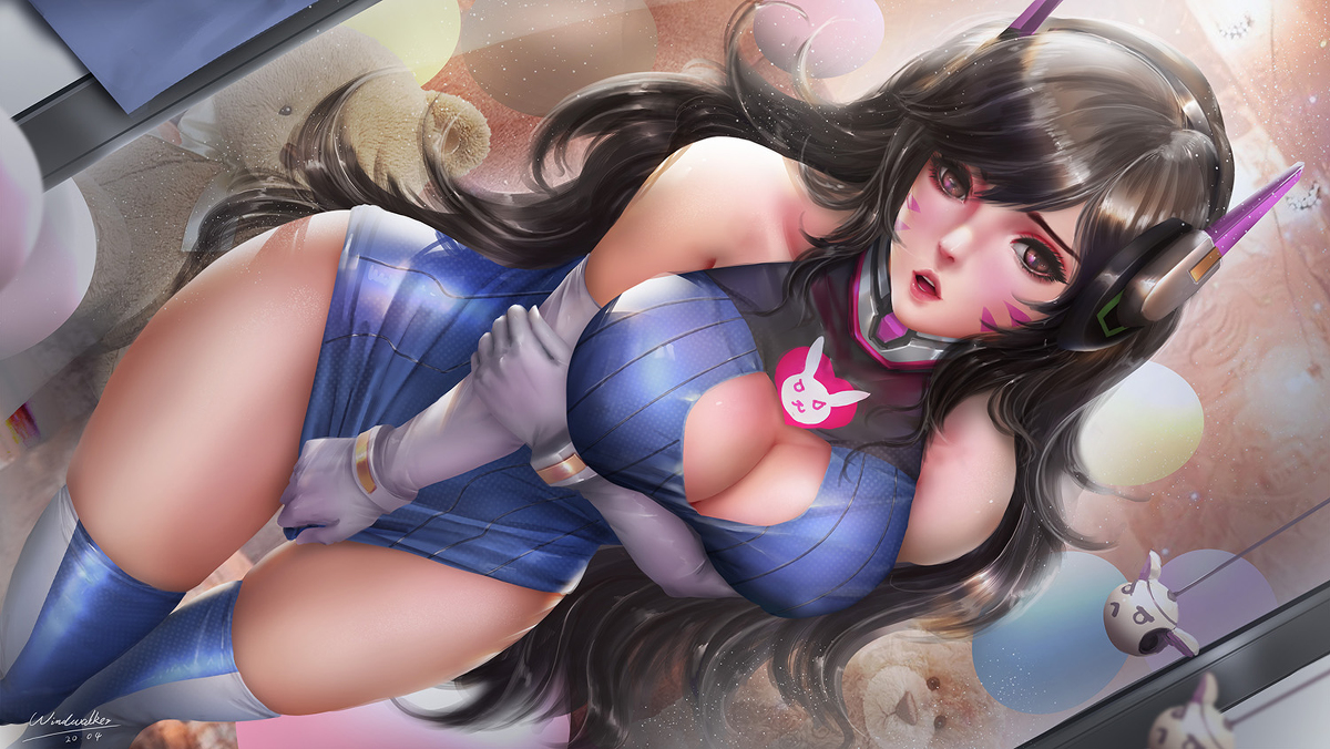 This is a pixiv picture whose title is Dva.