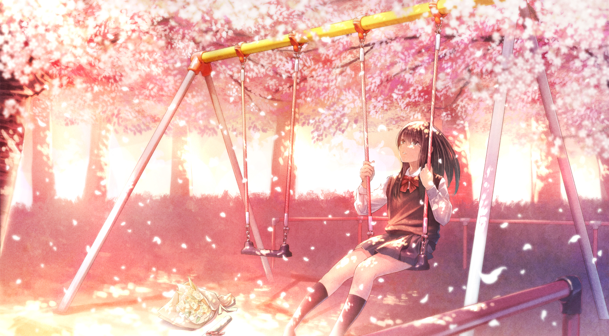 This is a pixiv picture whose title is あの日の桜.