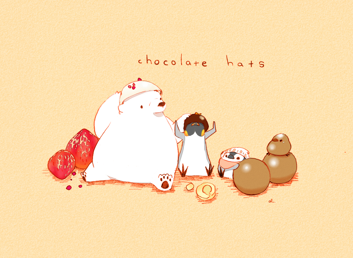 This is a pixiv picture whose title is チョコ帽子.