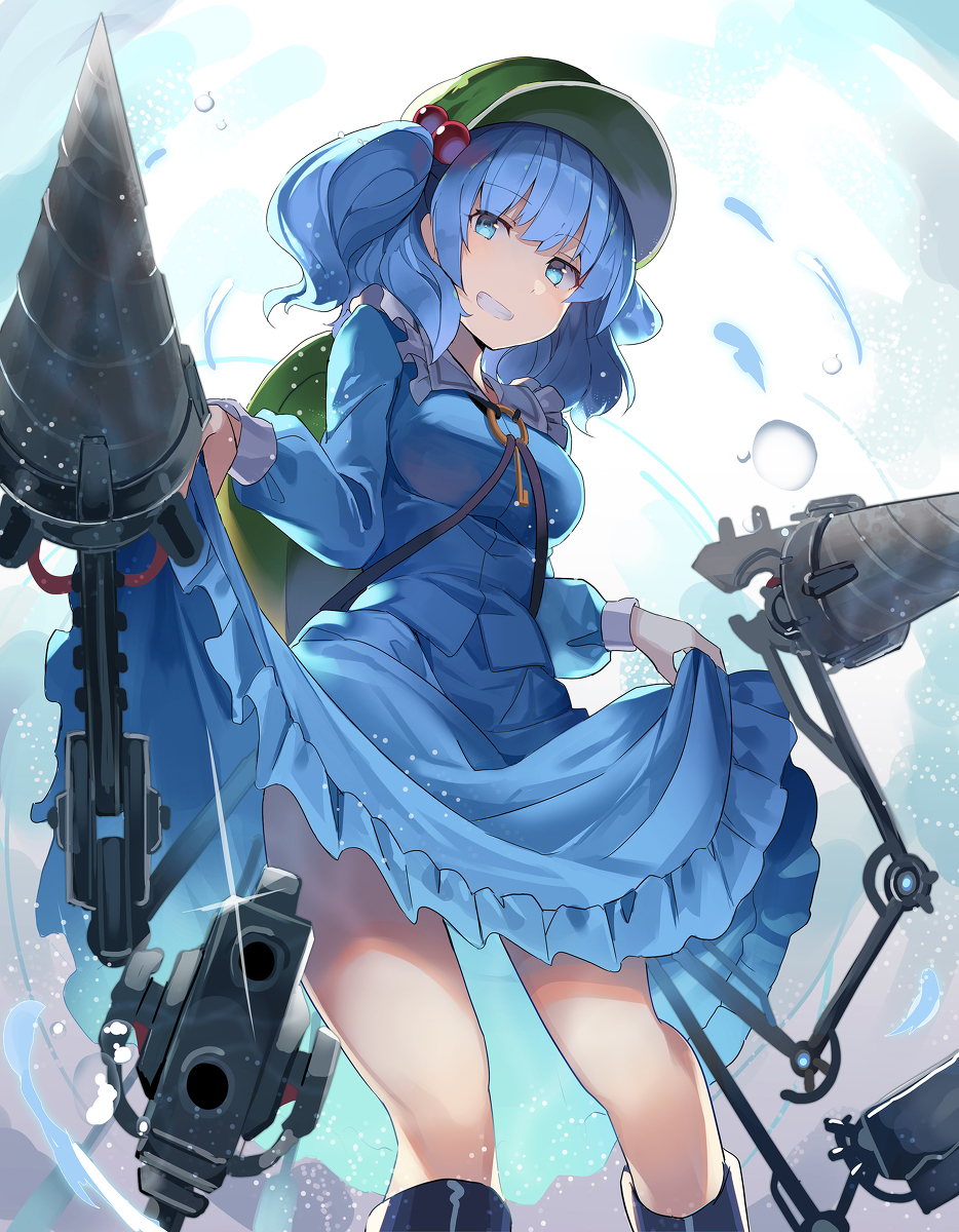This is a pixiv picture whose title is 攻撃スカート.