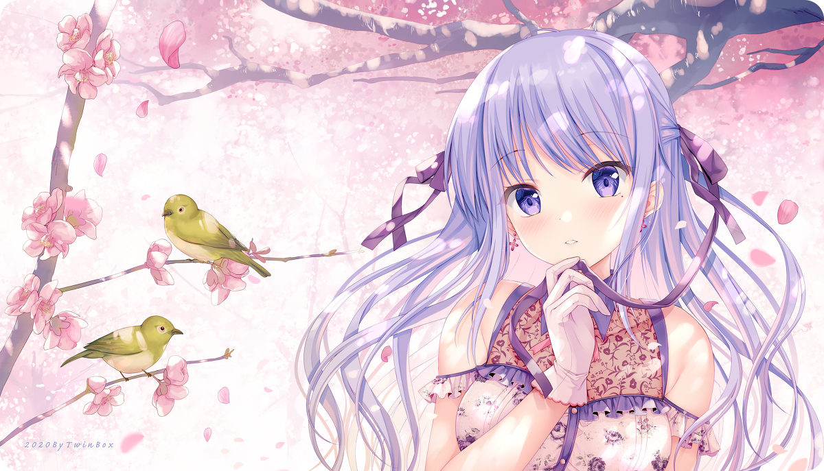 This is a pixiv picture whose title is せんせい、桜の木の下で待ってます.