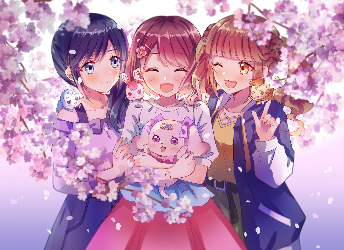 This is a pixiv picture whose title is ✿みんなでお花見❀.