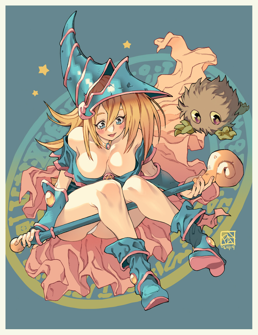 This is a pixiv picture whose title is Dark Magician Girl.