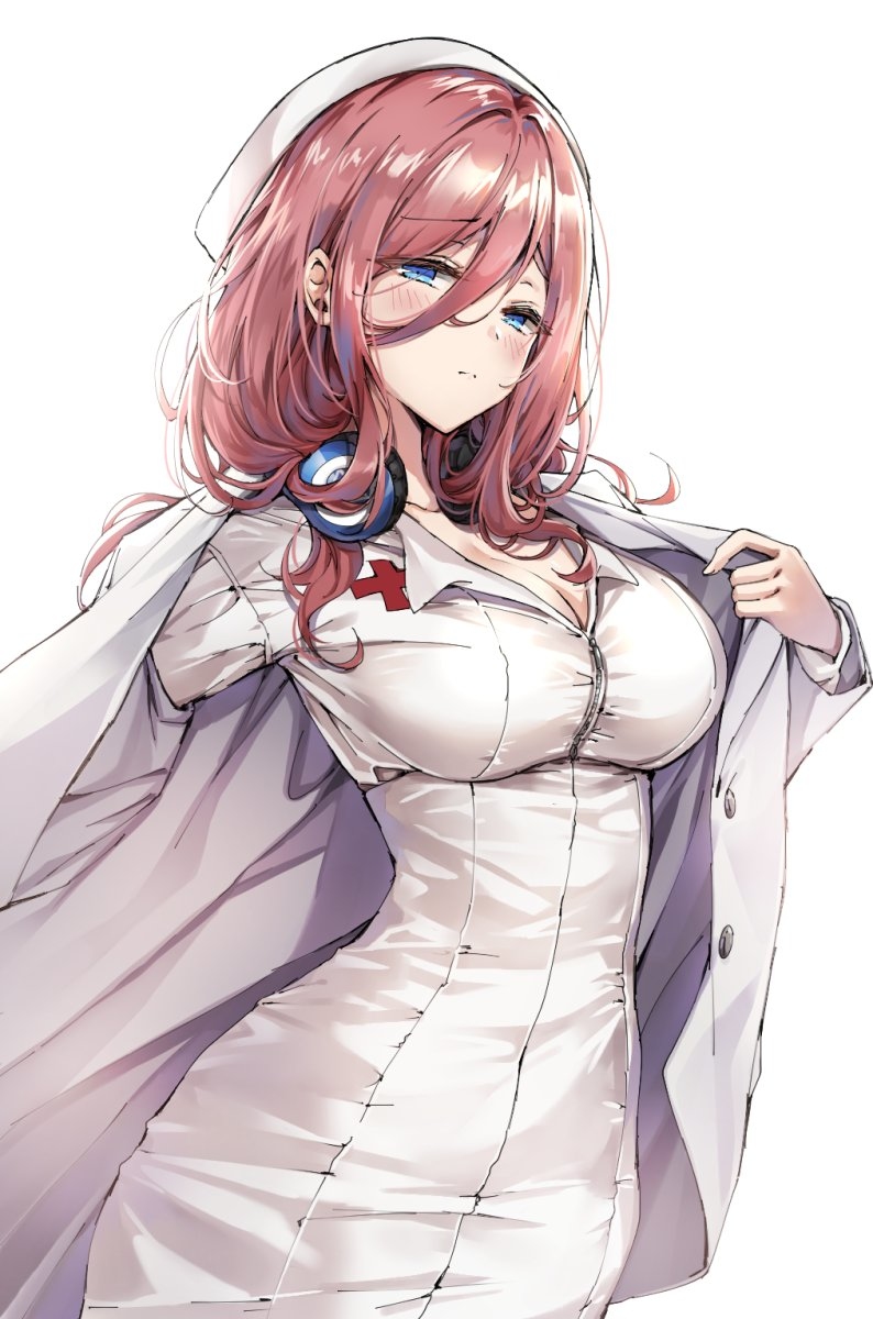 This is a pixiv picture whose title is 中野三玖.