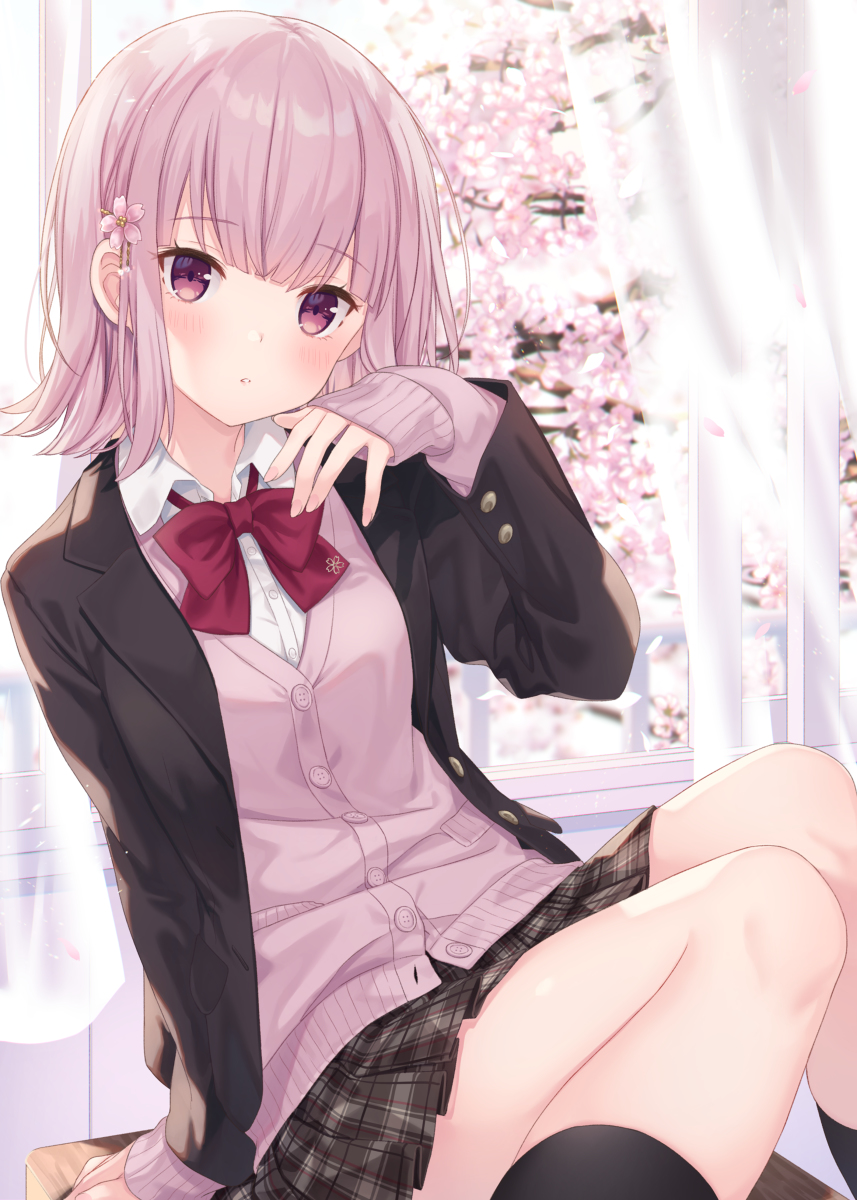 This is a pixiv picture whose title is 桜色.