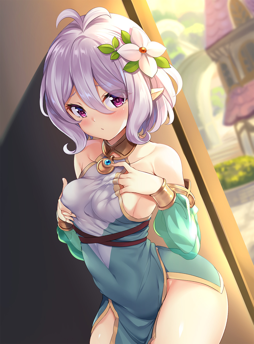 This is a pixiv picture whose title is 主さま、みたいんですか？.