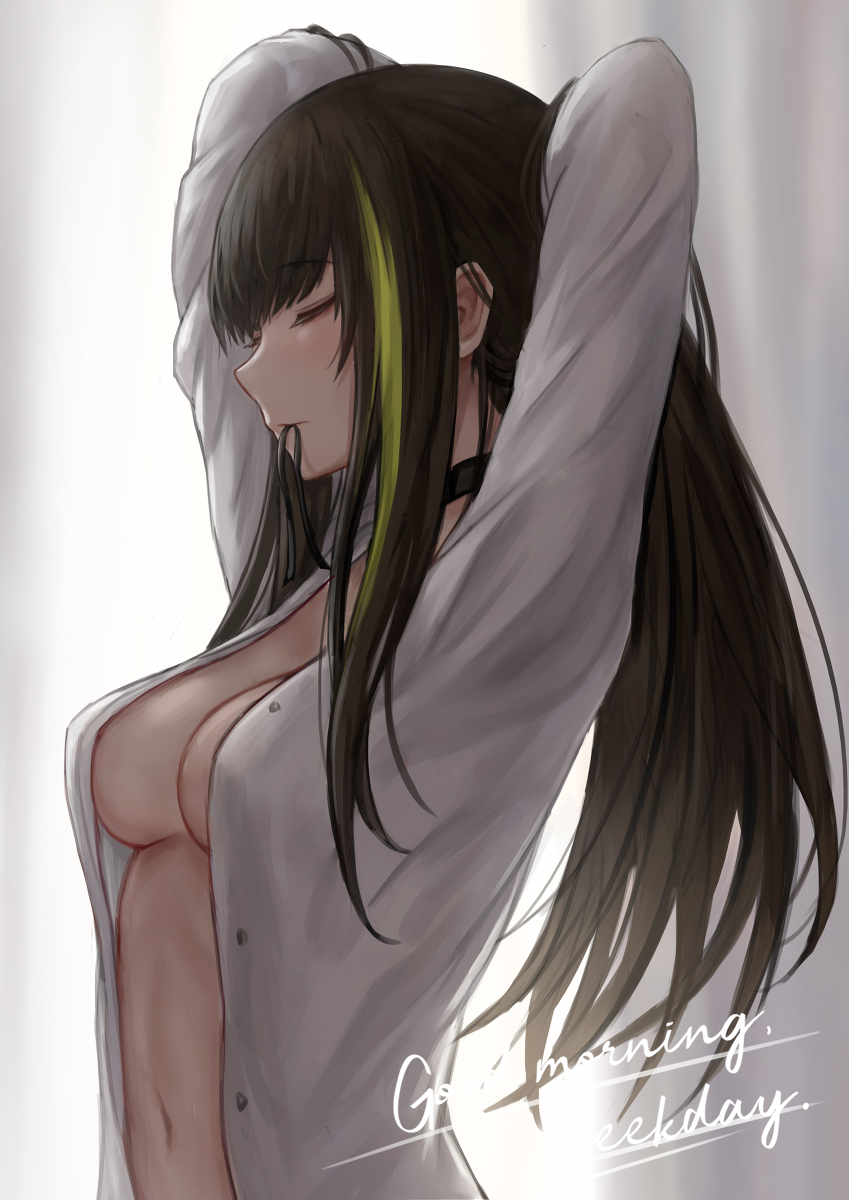 This is a pixiv picture whose title is “Good morning，weekday~”.