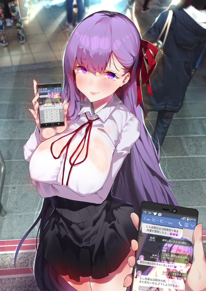 This is a pixiv picture whose title is 結局　遅刻したじゃん😈😈😈.